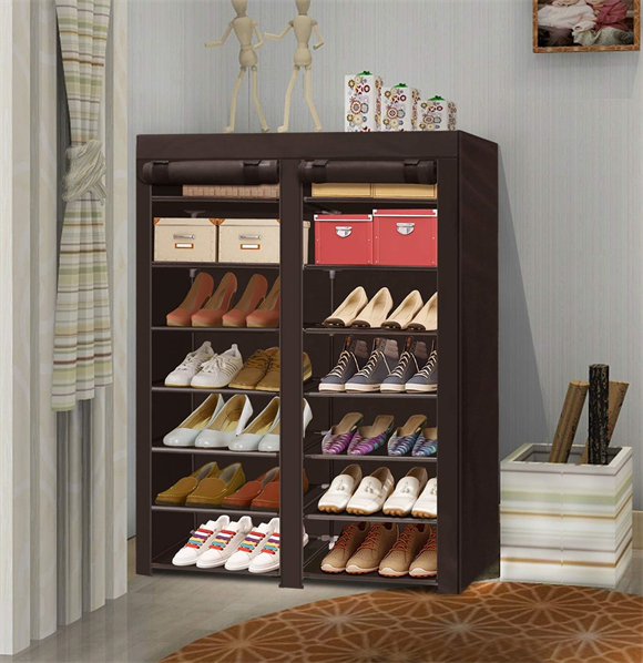 Shoe rack with cover